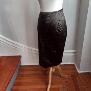 GUCCI TOM FORD OLIVE GREEN SILK PENCIL SKIRT NWT 8